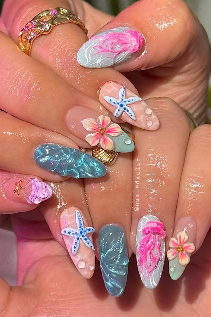 Tropical Escape Nails