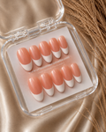 Peach French Tips